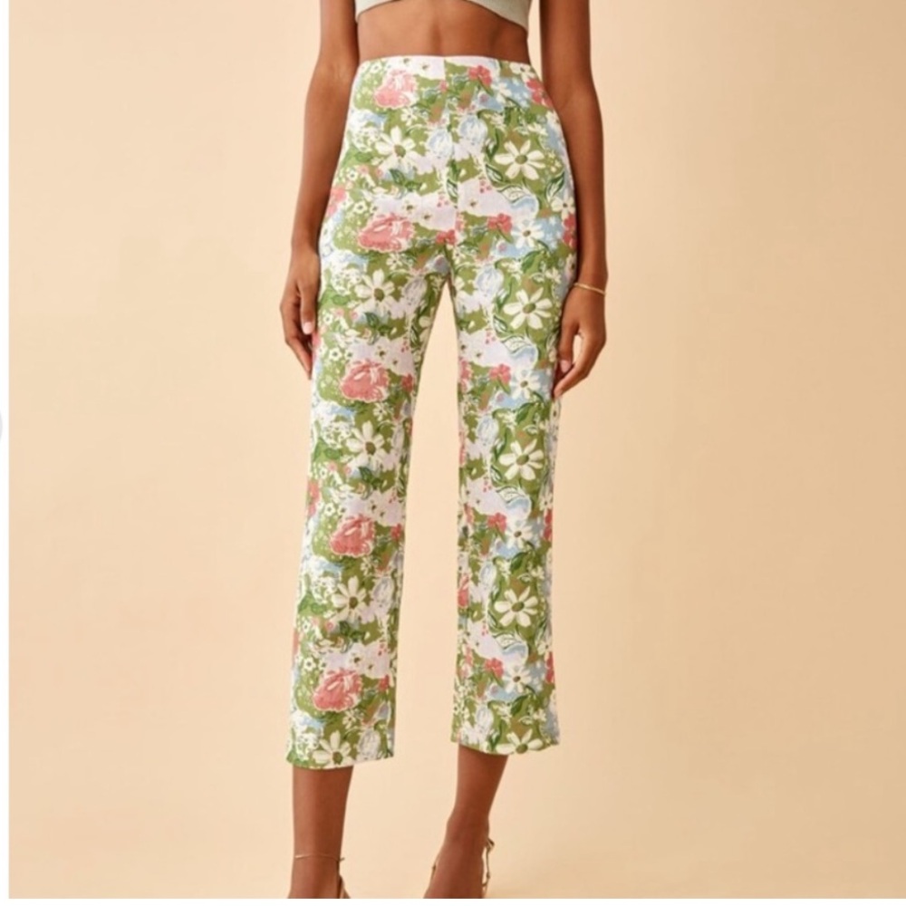 Reformation Nwt pinegrove linen pants size 2